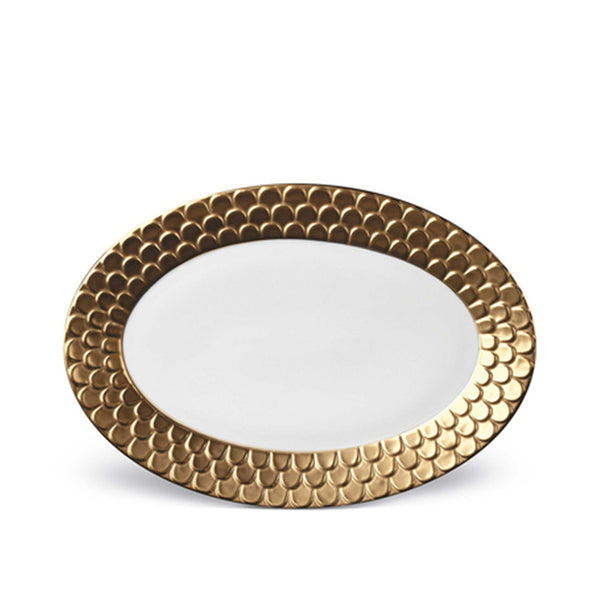 Aegean Oval Serving Platter in Gold