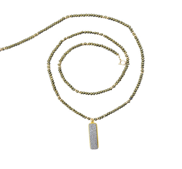 Pyrite Glitz Galaxy Necklace