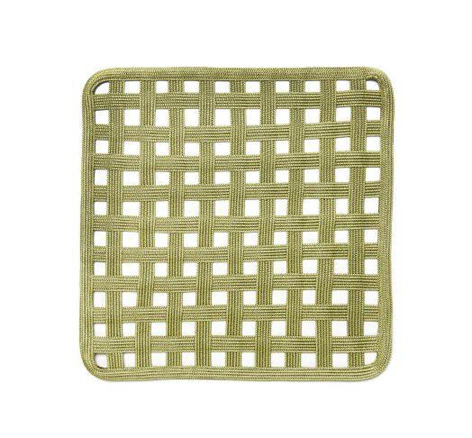 Lattice Square Placemat in Grass (Available in 2 colors)
