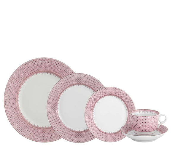 Lace Dinnerware Collection in Pink