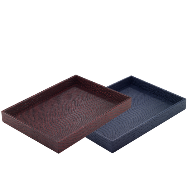Snakeskin Rectangular Tray (Available in 2 Colors)