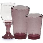 Recycled Glass Plum Collection