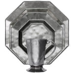 Pewter Ceramic Octagonal Collection