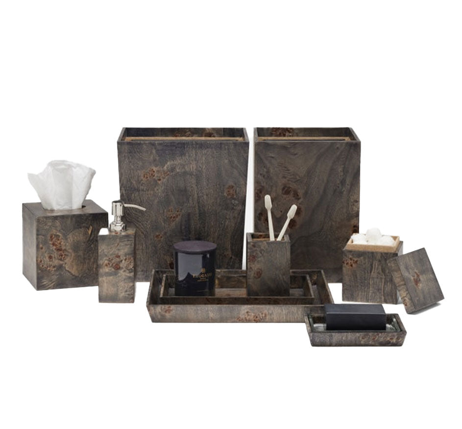 Bern Bath Collection In Ash Gray & Dark Honey