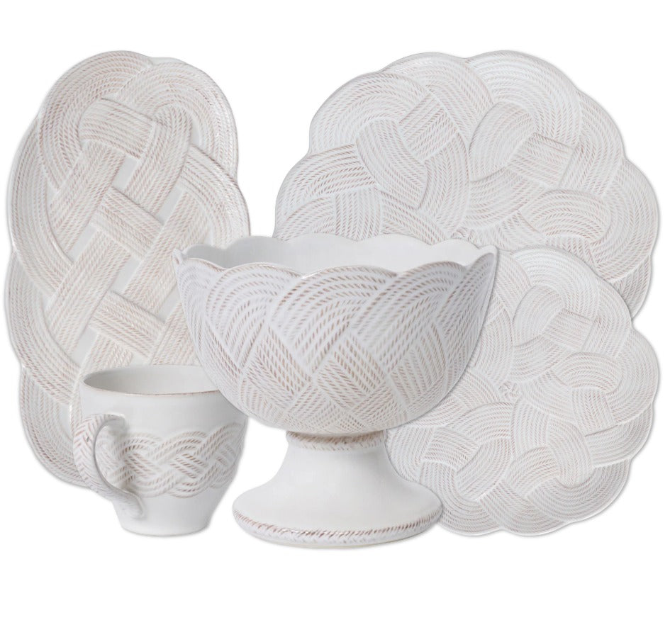 Le Panier Mystic Knot Dinnerware Collection in Whitewash