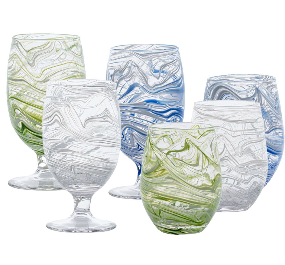Puro Marbled Glassware Collection – Material Possessions