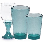 Recycled Glass Aqua Collection