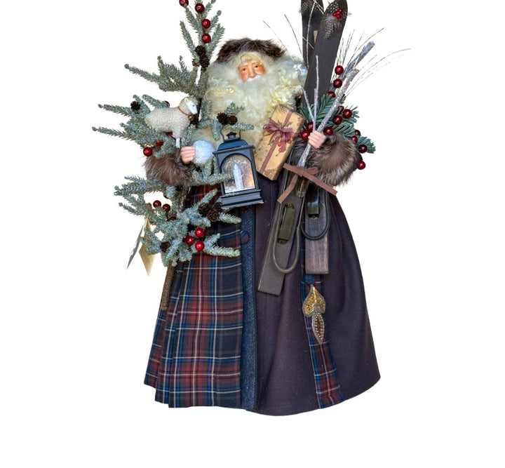 Plaid Woodland Santa
