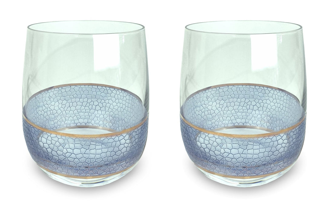 Panthera Indigo 12 Oz Double Old Fashioned (Set of 2)