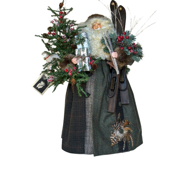 Plaid Woodland Santa