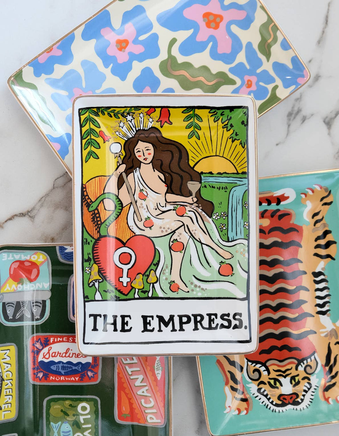 Tarot Empress Porcelain Trinket/Dice Dish