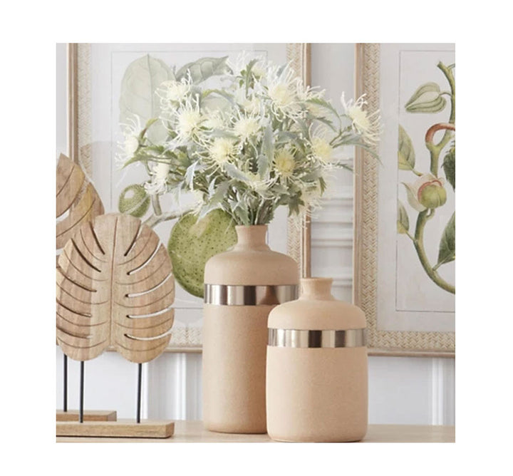 3 Head Flocked Thistle Stem
