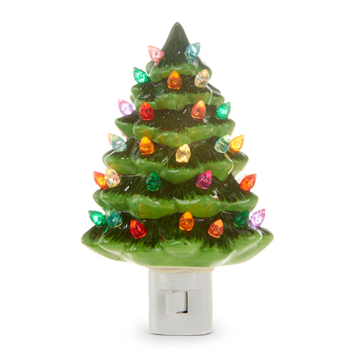 6″ Vintage Christmas Tree Night Light