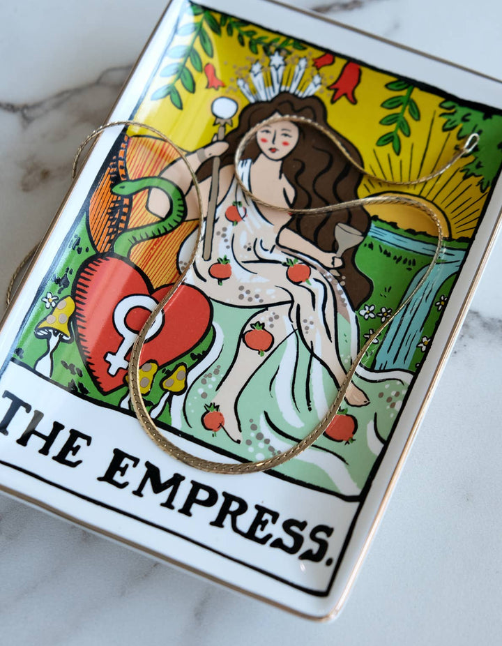 Tarot Empress Porcelain Trinket/Dice Dish