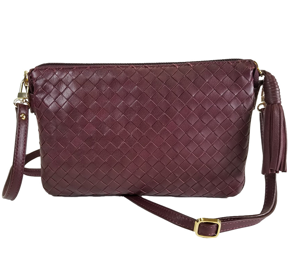 Large Three Section Crossbody Purse