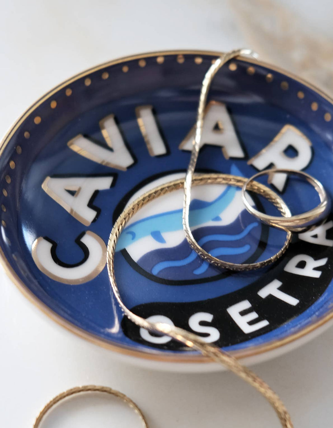 Caviar Porcelain Trinket/Dice Dish