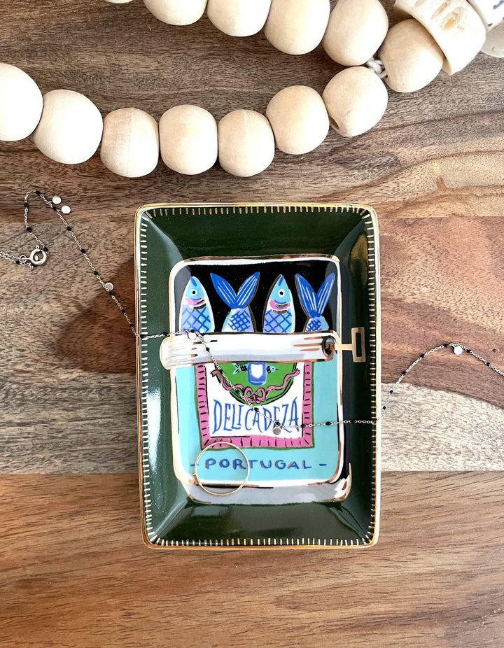 Sardines Porcelain Trinket/Dice Dish