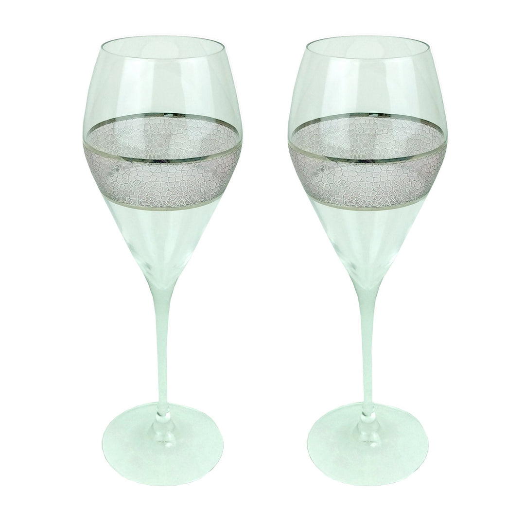 Panthera Platinum 8 Oz Prosecco Glass (set Of 2)