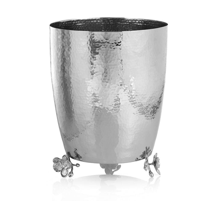 White Orchid Wastebasket