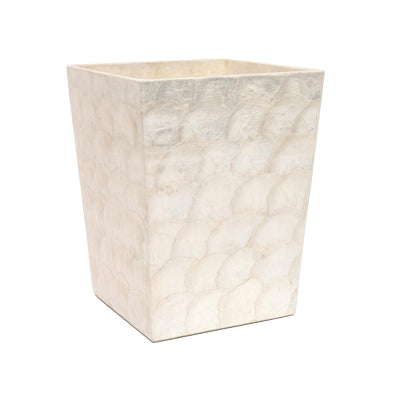 Andria Pearlized Wastebasket