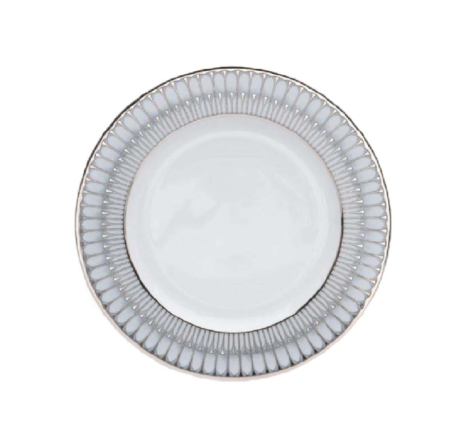 Arcades Grey & Platinum Dinnerware Collection