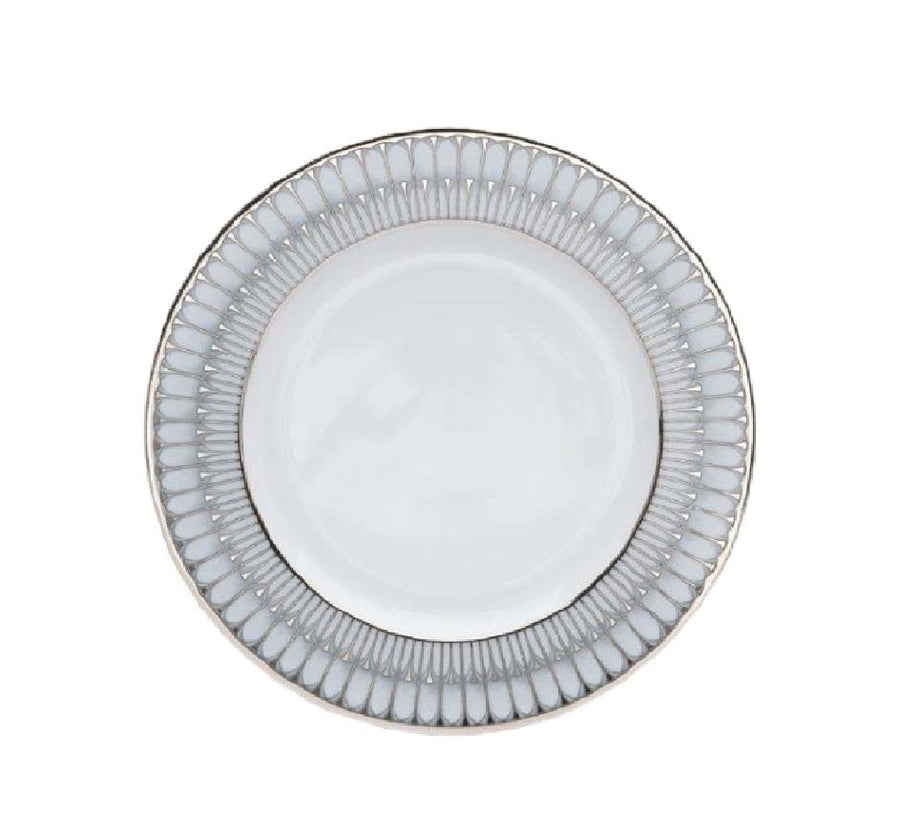 Arcades Grey & Platinum Dinnerware Collection