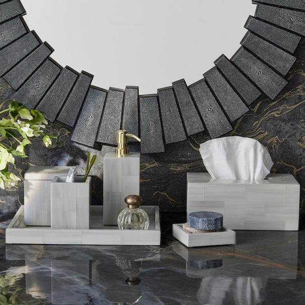 Arles Wastebasket in Light Gray
