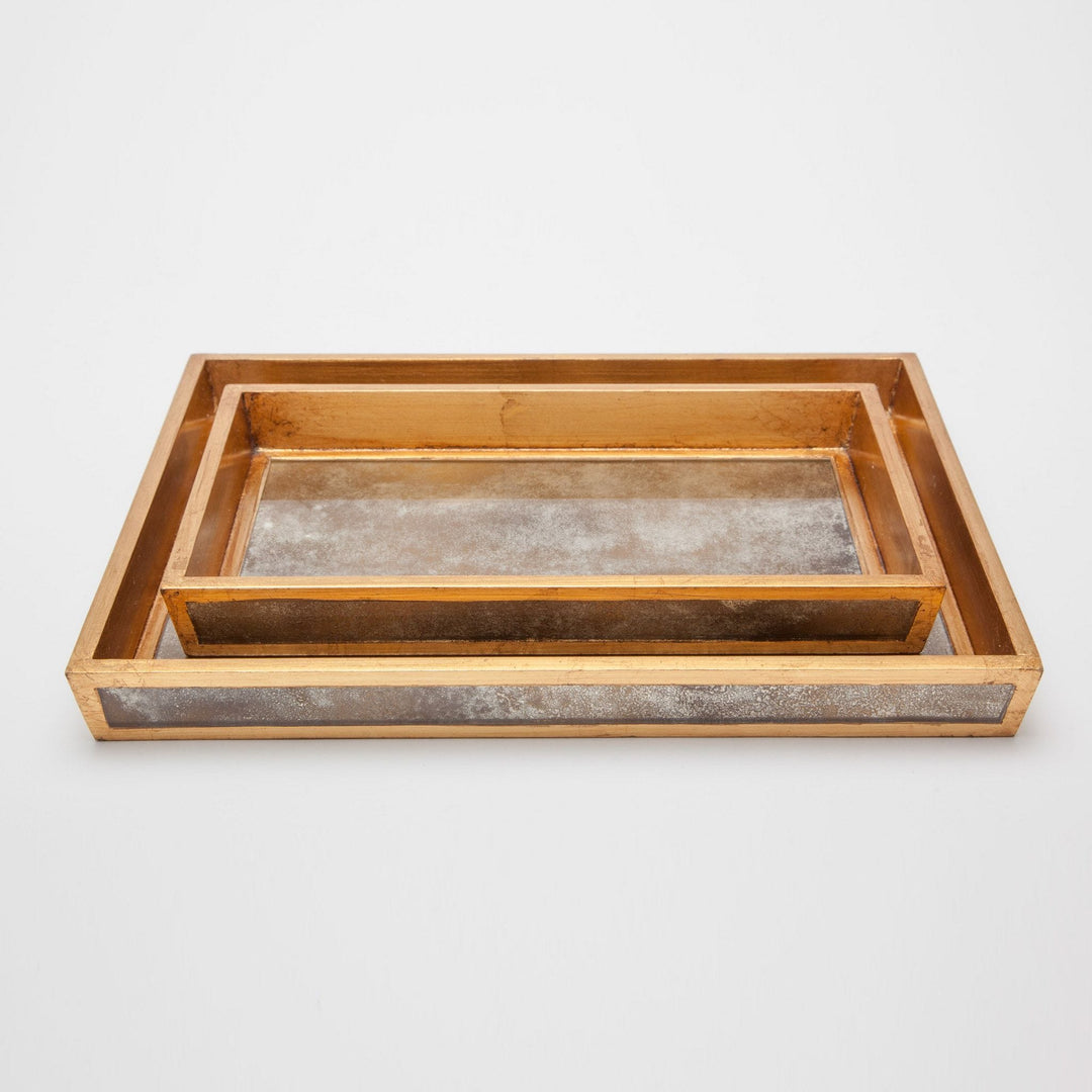 Atwater Tray Set in Antique Gold