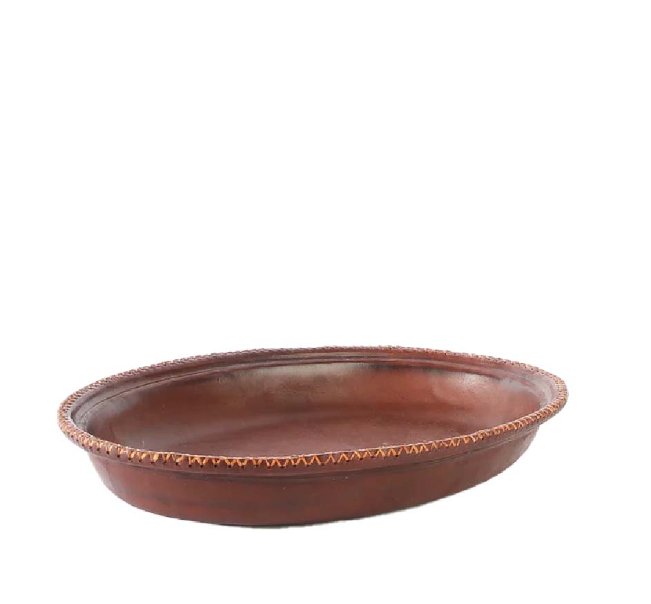 Ovalado Oval Leather Tray