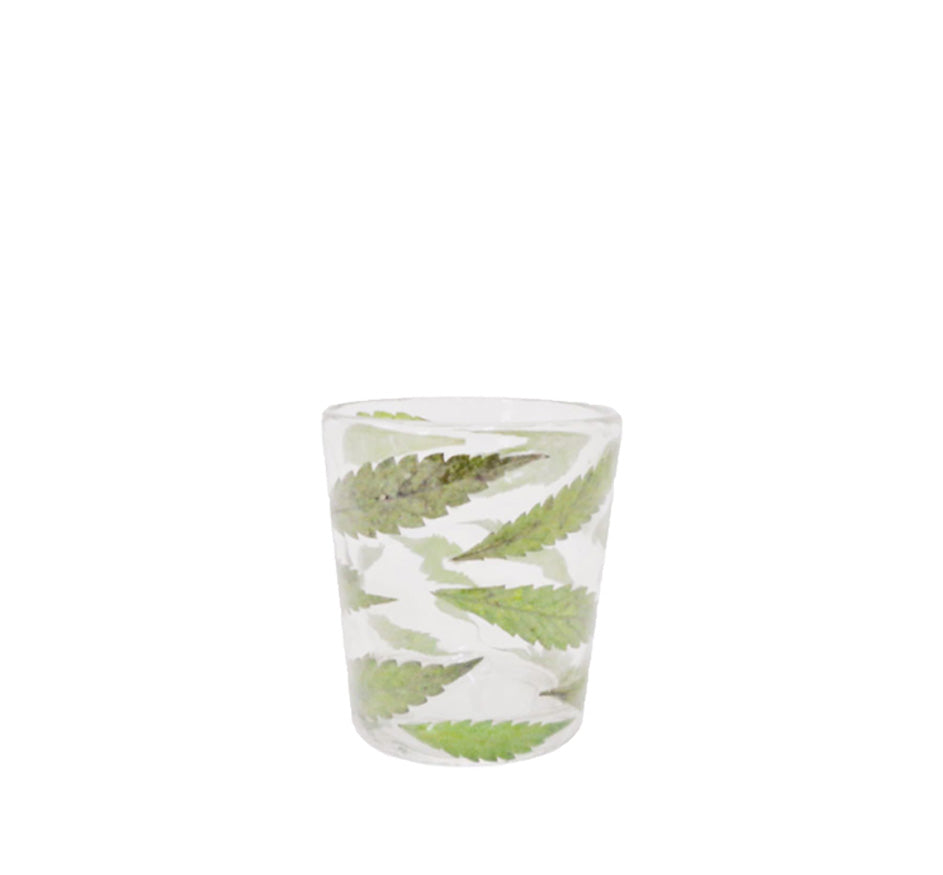 Glass & Leaf Votive (Set Of 5)