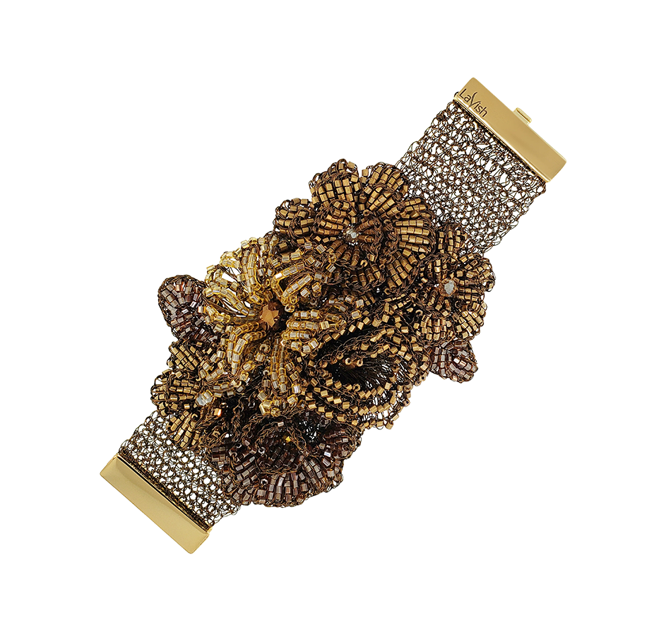 Beautiful Bronze Flower Bracelet