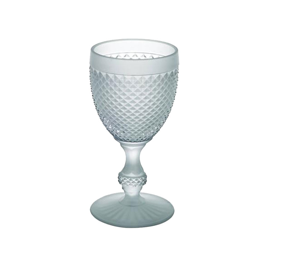 Bicos Water Goblet Frosted In White