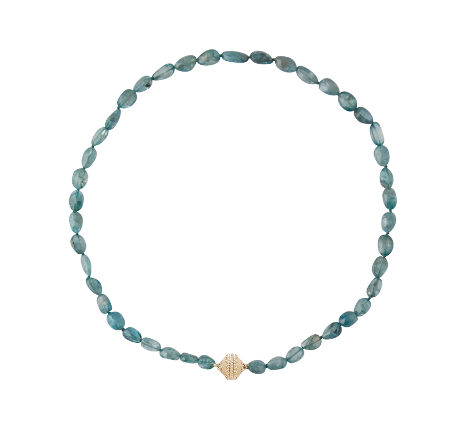 Blue Zircon Necklace