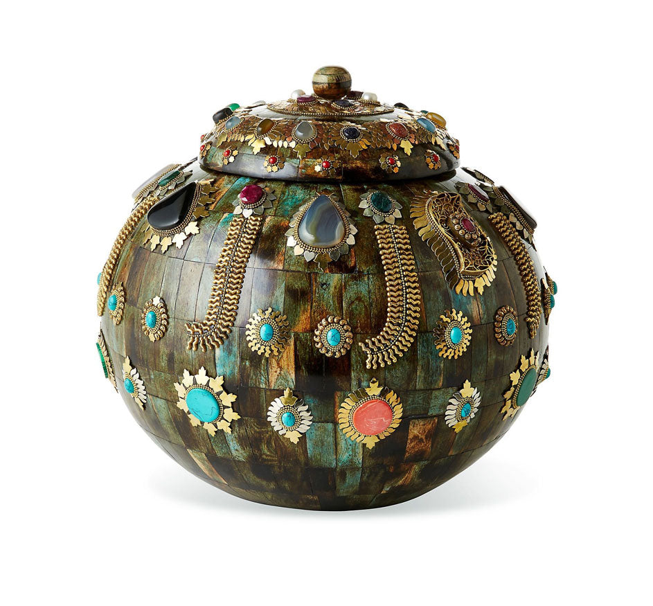 Bone and Bead Jeweled Box