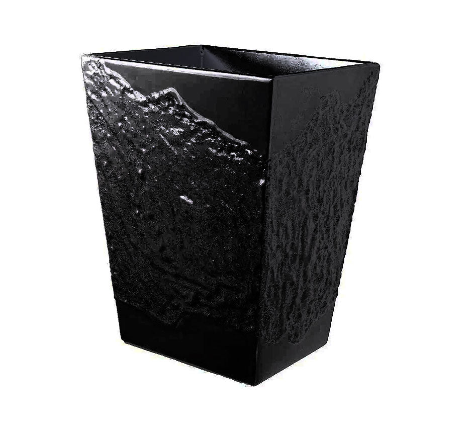 Brut Straight Wastebasket- Black