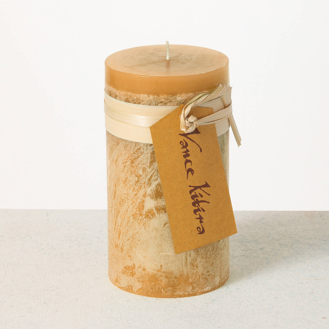 Timber Pillar Candle 4"x8"