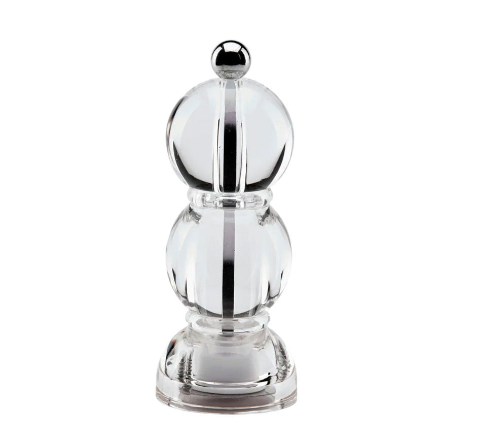 Clear Icy Mini Bob Salt or Pepper Mill6"