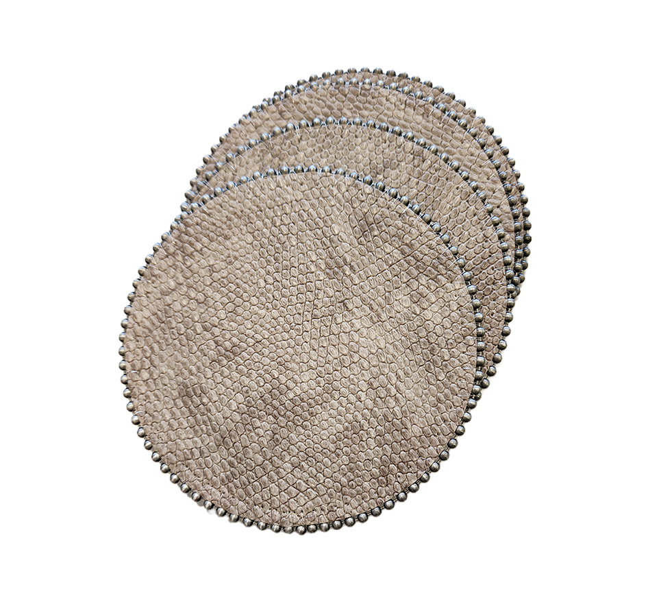 Round Vinyl Coaster S/4 (5 Colors)
