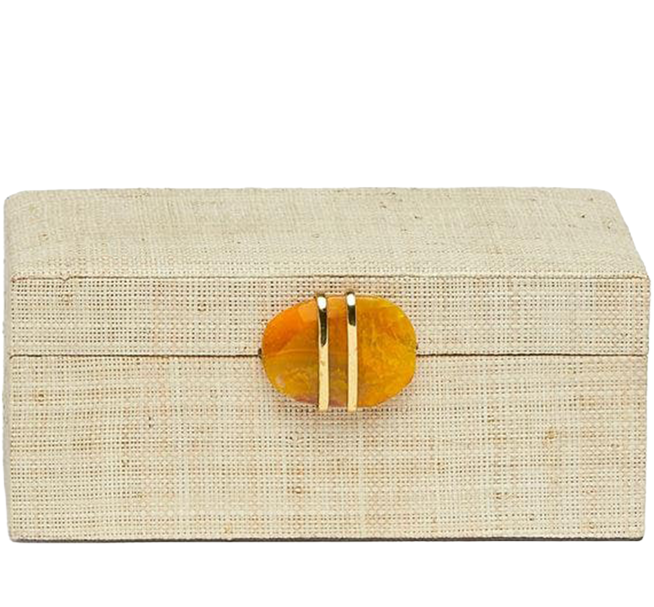 Connery Box Bleached Raffia