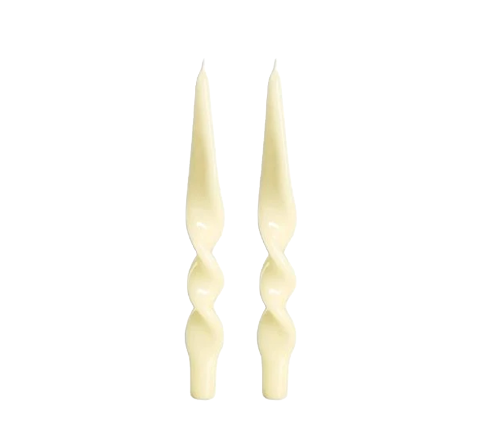 Denise Twist Candle - Set of 2 (6 Colors Available)