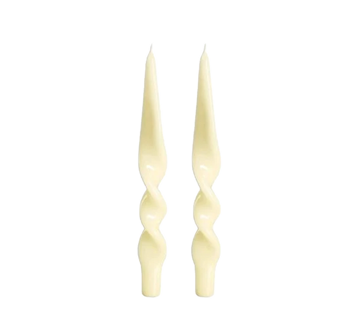 Denise Twist Candle - Set of 2 (6 Colors Available)