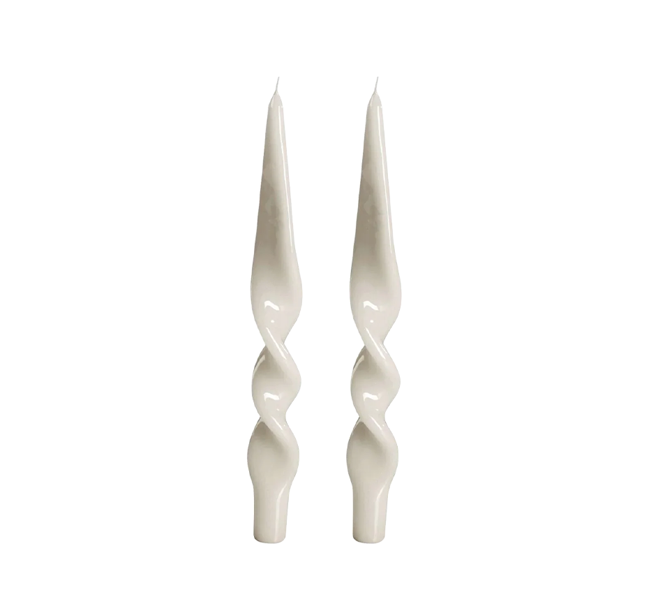 Denise Twist Candle - Set of 2 (6 Colors Available)