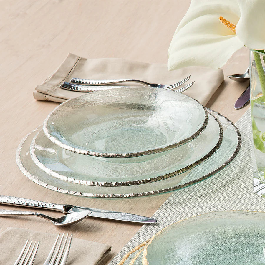 Edgey Dinnerware Collection in Platinum