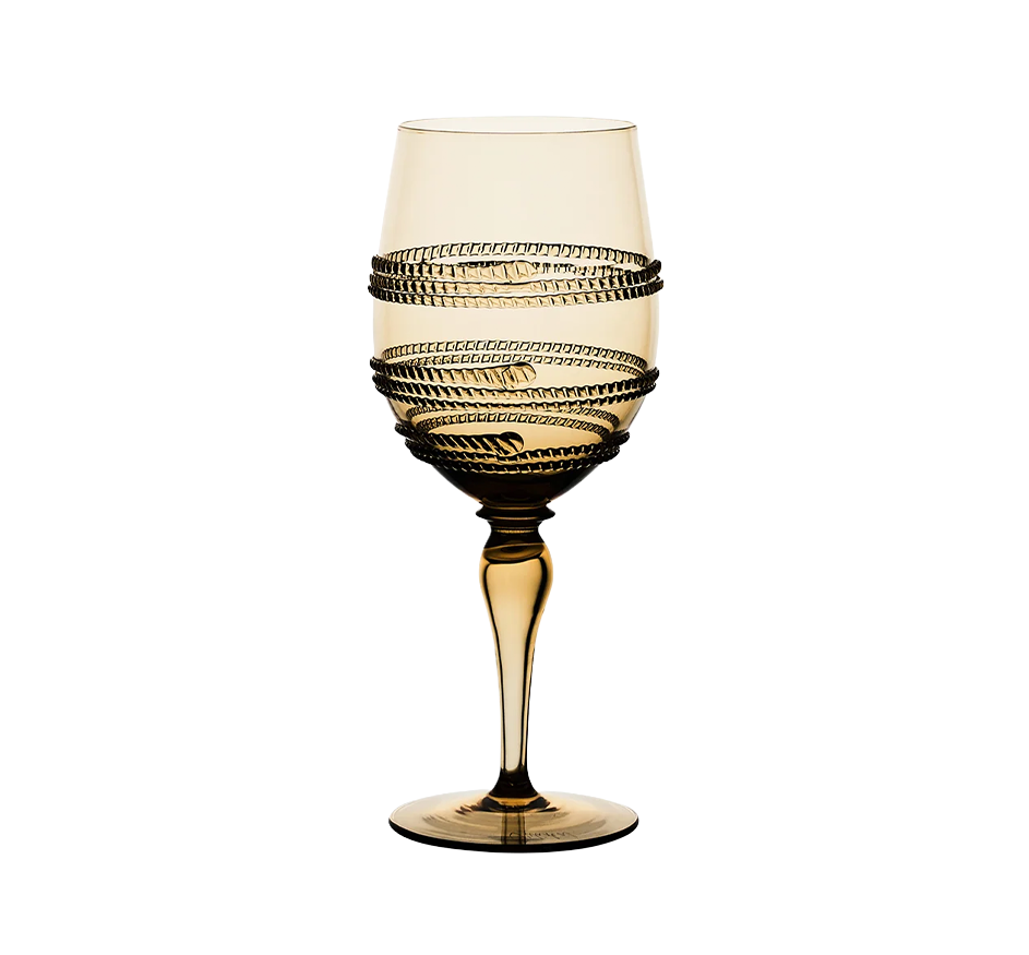 Ella Wine Glass in Amber