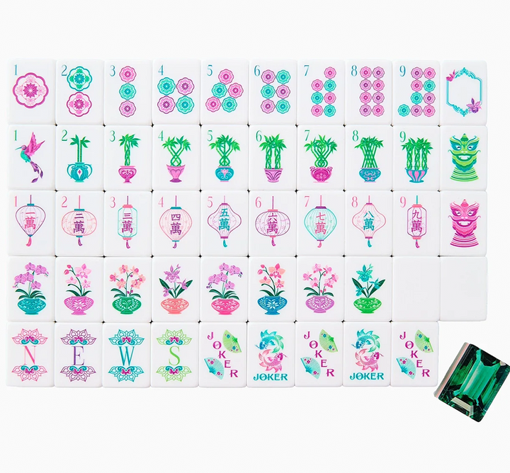 Mahjong Tiles - Emerald
