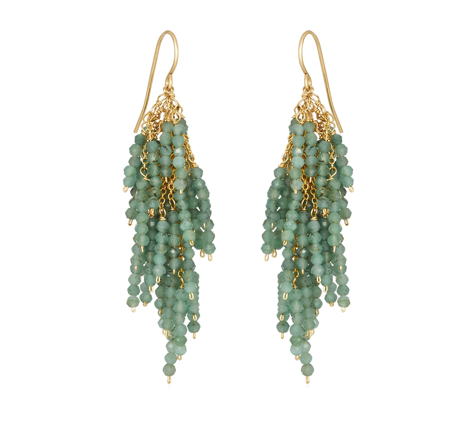 Firecrackers Earrings In Emerald