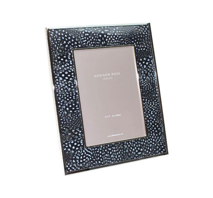Faux Windsor Spotty Photo Frame in Silver 5x7