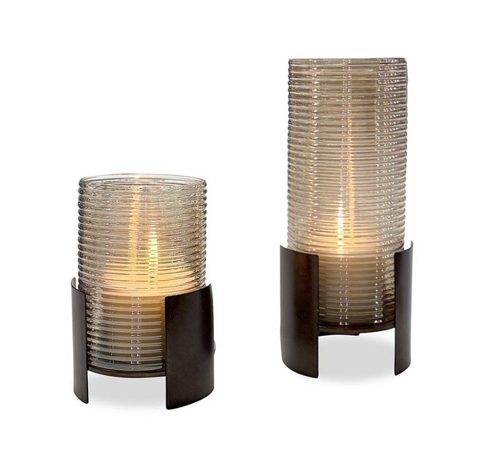 Fluted Fire Candleholder