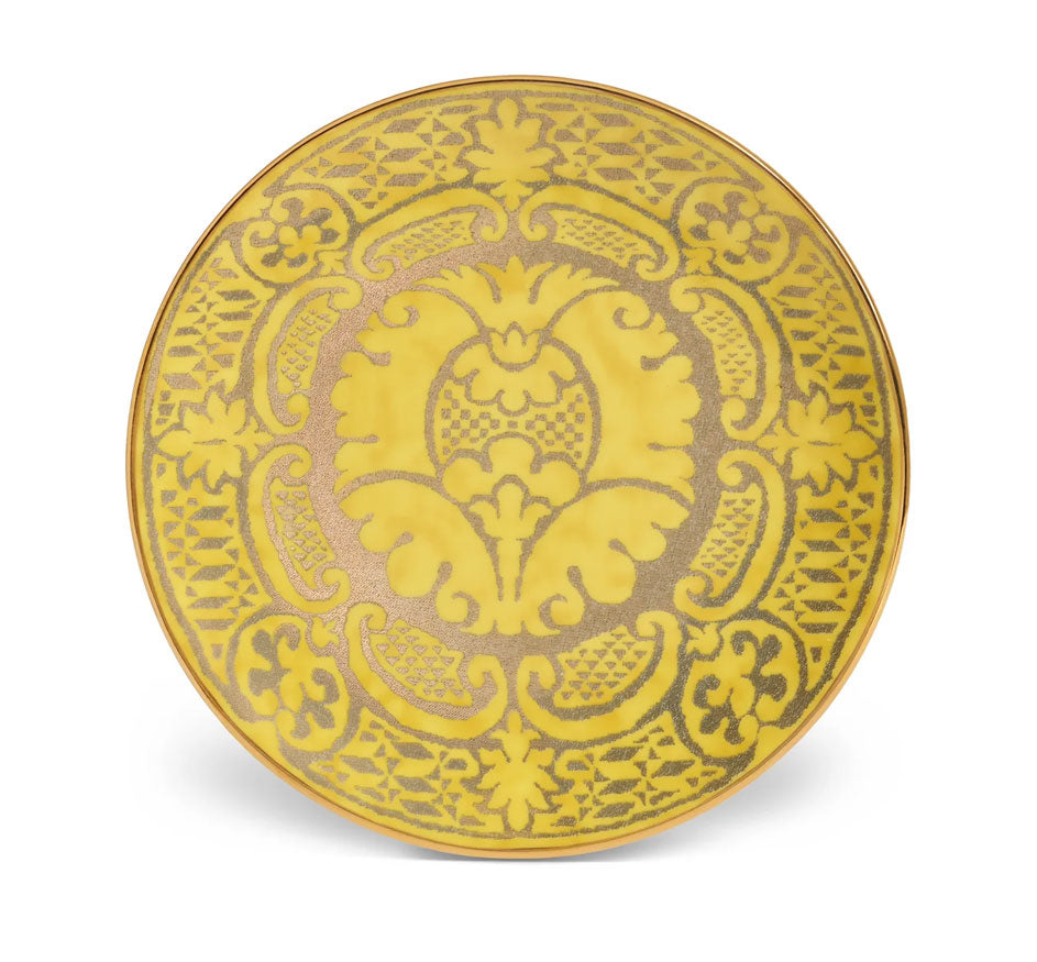 Fortuny Orsini Dessert Plate Yellow