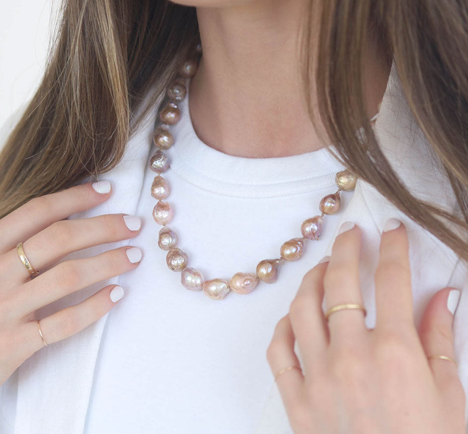 Blush Freshwater Pearl Necklace
